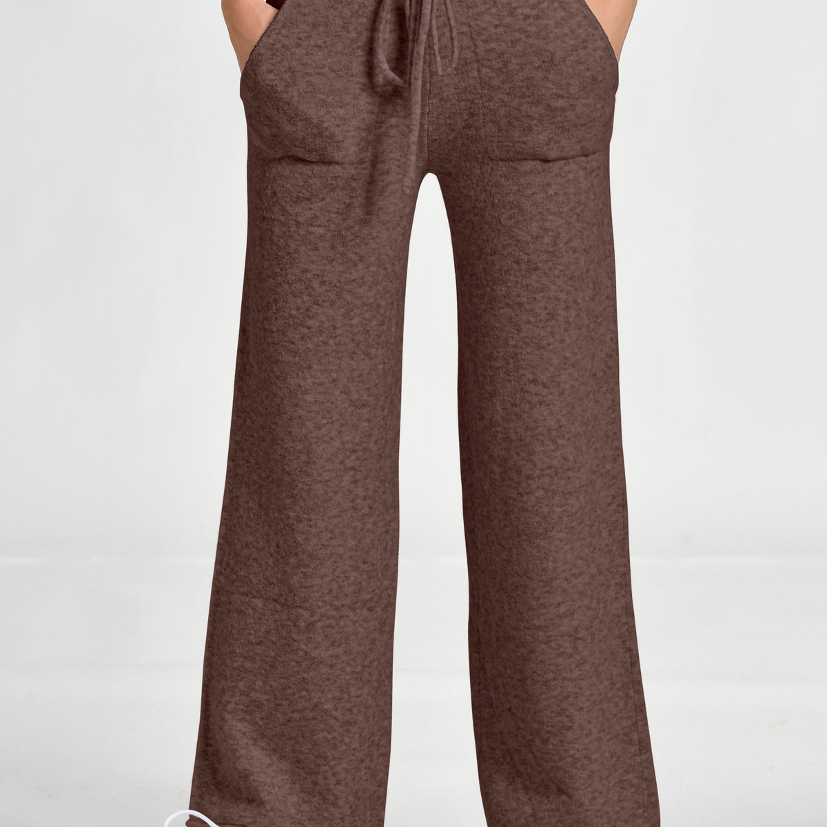 Women's knitted brown pants - Deha