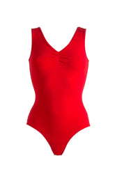 BODY CANOTTA A V ROSSO - BRIGHT RED | DEHA