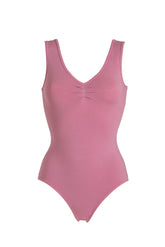 PINK V-NECK CAMISOLE BODYSUIT - ROSE MAUVE | DEHA