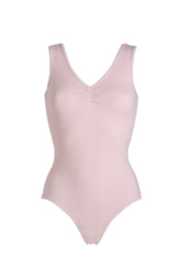 PINK V-NECK CAMISOLE BODYSUIT - PETAL PINK | DEHA