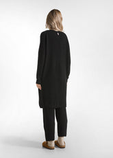 LOUNGE LANGER CARDIGAN - SCHWARZ - BLACK | DEHA