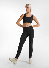 RACER BACK SPORT BRA - BLACK - RESTART WITH YOGA | DEHA