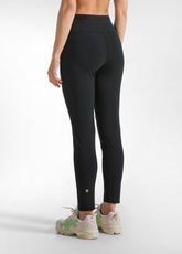 LOGO LEGGINGS - BLACK - BLACK | DEHA