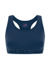 TOP VOGATORE JERSEY STRETCH BLU - Set Yoga / Pilates | DEHA