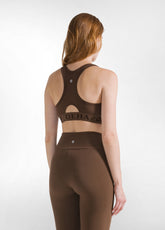 RACER BACK SPORT BRA - BROWN - COFFEE BROWN | DEHA