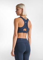 RACER BACK SPORT BRA - BLUE - NIGHT BLUE | DEHA