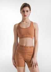 RACERBACK-TOP AUS STRETCH-JERSEY - BRAUN - Yoga & Pilates sets | DEHA