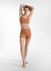 RACERBACK-TOP AUS STRETCH-JERSEY - BRAUN - Yoga & Pilates sets | DEHA