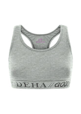 TOP VOGATORE JERSEY STRETCH GRIGIO - GREY MELANGE | DEHA