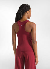 RACER BACK SPORTY TANK TOP - RED - CORDOVAN RED | DEHA