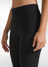 STRETCH 7/8 LEGGINGS - BLACK - BLACK | DEHA