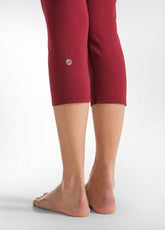 JERSEY STRETCH 7/8 LEGGINGS - RED - CORDOVAN RED | DEHA