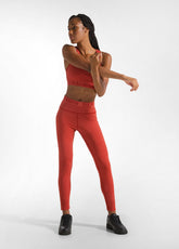 LEGGINGS LOGO ARANCIO - Set Yoga / Pilates | DEHA