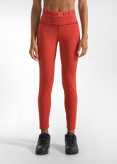 LEGGINGS LOGO ARANCIO - RUST ORANGE | DEHA