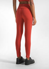 LEGGINGS LOGO ARANCIO - RUST ORANGE | DEHA