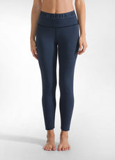 LEGGINGS LOGO BLU - NIGHT BLUE | DEHA