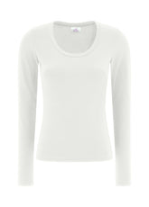 LONG SLEEVE STRETCH T-SHIRT - WHITE - Leisurewear | DEHA