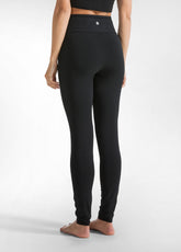 HIGH WAIST LEGGINGS - BLACK - BLACK | DEHA