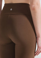 HIGH WAIST LEGGINGS - BROWN - COFFEE BROWN | DEHA