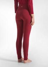 HIGH WAIST LEGGINGS - RED - CORDOVAN RED | DEHA