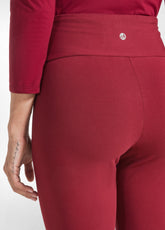 LEGGINGS VITA ALTA ROSSO - CORDOVAN RED | DEHA