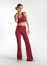 JERSEY STRETCH JAZZ PANTS - RED - CORDOVAN RED | DEHA