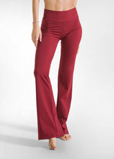 JERSEY STRETCH JAZZ PANTS - RED - CORDOVAN RED | DEHA