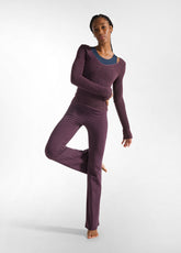 JERSEY STRETCH JAZZ PANTS - PURPLE - RESTART WITH YOGA | DEHA