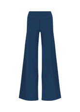 PANTALONE GAMBA LARGA IN JERSEY BLU - NIGHT BLUE | DEHA