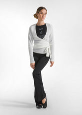 CARDIGAN INCROCIATO IN BOUCLE' BIANCO - MILK WHITE | DEHA