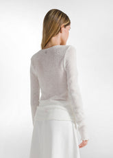 BOUCLE' SWEATER - WHITE - MILK WHITE | DEHA