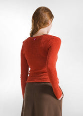 BOUCLE' SWEATER - ORANGE - RUST ORANGE | DEHA