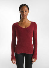 BOUCLE' SWEATER - RED - RESTART WITH YOGA | DEHA