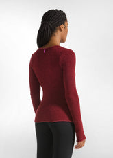 MAGLIA BOUCLE' ROSSO - CORDOVAN RED | DEHA