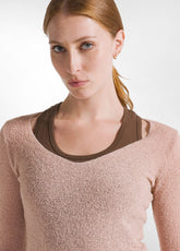 MAGLIA BOUCLE' ROSA - MISTY ROSE | DEHA