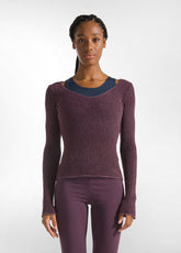 BOUCLE' SWEATER - PURPLE - RESTART WITH YOGA | DEHA