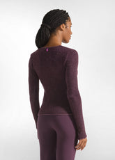 MAGLIA BOUCLE' VIOLA - PLUM VIOLET | DEHA