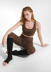 BOULCLE' LEG WARMERS, BLACK - RESTART WITH YOGA | DEHA