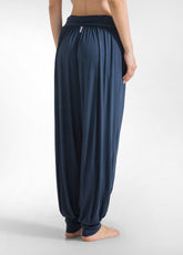 HAREM VISCOSE PANTS - BLUE - NIGHT BLUE | DEHA