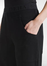 PANTALONE MAGNUM IN JERSEY NERO - BLACK | DEHA