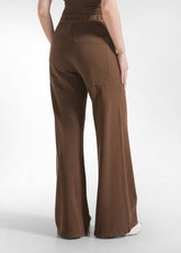 PANTALONE MAGNUM IN JERSEY MARRONE - COFFEE BROWN | DEHA