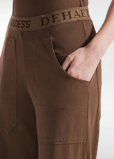 PANTALONE MAGNUM IN JERSEY MARRONE - COFFEE BROWN | DEHA