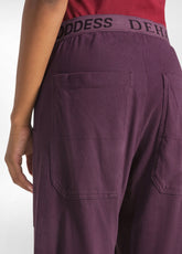 PANTALONE MAGNUM IN JERSEY VIOLA - PLUM VIOLET | DEHA