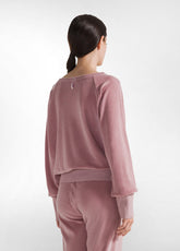 CHENILLE LOUNGE SWEATSHIRT - PINK - MISTY ROSE | DEHA