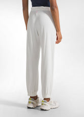 LOUNGE-JOGGINGHOSE AUS CHENILLE - WEISS - MILK WHITE | DEHA