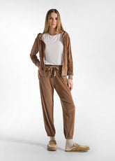 JOGGER LOUNGE IN CINIGLIA MARRONE - GLACE' BROWN | DEHA