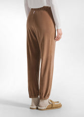 CHENILLE LOUNGE JOGGER - BROWN - GLACE' BROWN | DEHA