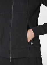 FELPA CORE CON ZIP NERO - BLACK | DEHA