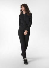 FELPA CORE CON ZIP NERO - BLACK | DEHA