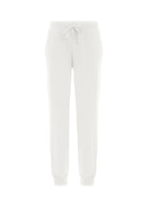 PANTALONE JOGGER CON POLSINO BIANCO - MILK WHITE | DEHA